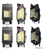 Kratki - Blanka 8 kW - ohnisko vyložené platňami Thermotte