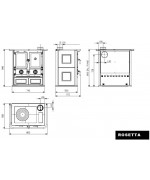 Sporák La Nordica - Rosetta Maiolica bordo 7,2 kW