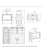 Kobok  Chopok 780/570 Teplovzdušná kozubová vložka