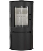 Krbové kachle Kratki -Koza AB S - čierne kachle