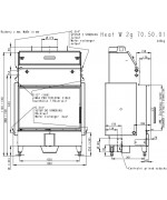 Romotop HEAT W 2g 70.50.01 - krbová vložka s teplovodným výmenníkom