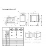 Kobok Chopok Kazeta R90/450 P 670/450 Krbová vložka 