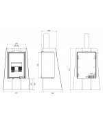 Island čierne Krbové kachle HS Flamingo 