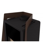 Island hnedá sametová Krbové kachle HS Flamingo 