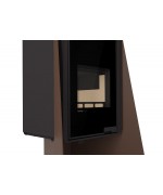 Island hnedá sametová Krbové kachle HS Flamingo 