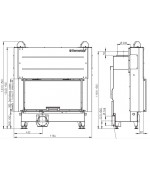 HEAT 2g L 88.50.01 - krbová vložka s výsuvnými dvierkami