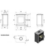 Krbové kachle Kratki - Koza VEGA 