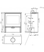 Krbové kachle Romotop - ALEDO 02 mastenec
