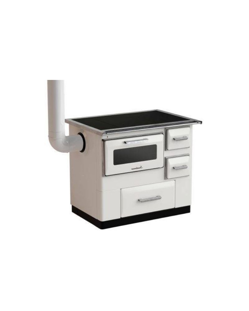 Sporák Elegant New Line - sklo ľavý biely