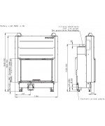 HEAT 2g L 88.66.01 - teplovzdušná krbová vložka s výsuvnými dvierkami