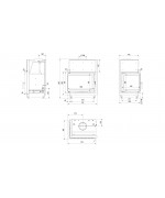 Teplovodná kozubová vložka Kratki - Zuzia DECO 15 kW s dochladzovacou špirálou 