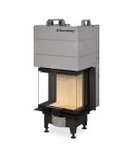 Romotop HEAT C 2g L 50.52.31.21 - teplovzdušná trojstranná krbová vložka s výsuvnými dvierkami a s deleným sklom