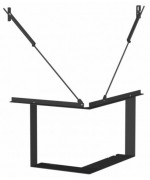 HEAT R 2g L 79.51.54.01 - rohová krbová vložka s výsuvnými dvierkami a s ohýbaným sklom