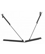 HEAT R 2g L 79.51.54.01 - rohová krbová vložka s výsuvnými dvierkami a s ohýbaným sklom