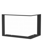 HEAT R 2g L 79.51.54.01 - rohová krbová vložka s výsuvnými dvierkami a s ohýbaným sklom