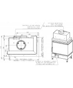 Romotop HEAT L 2g S 65.51.40.01 -  rohová krbová vložka s ohýbaným sklom