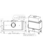 Romotop HEAT R 2g S 70.44.33.13 -  rohová s ohýbaným sklom