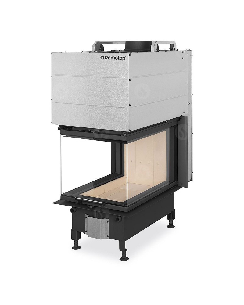 HEAT U 3g L 50.52.70.21 - teplovzdušná trojstranná krbová vložka s výsuvnými dvierkami a s deleným sklom