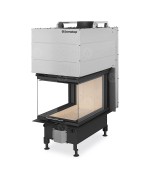 HEAT U 3g L 50.52.70.21 - teplovzdušná trojstranná krbová vložka s výsuvnými dvierkami a s deleným sklom