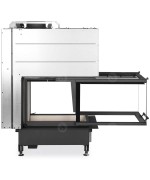 HEAT U 3g L 50.52.70.21 - teplovzdušná trojstranná krbová vložka s výsuvnými dvierkami a s deleným sklom