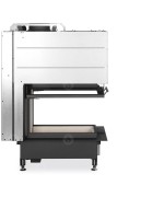 HEAT U 3g L 50.52.70.21 - teplovzdušná trojstranná krbová vložka s výsuvnými dvierkami a s deleným sklom