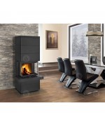 ROMOTOP CARA CS 03 plech - designový akumulačný krb s výsuvnými dvierkami