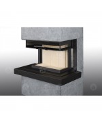 ROMOTOP CARA C 02 mastenec - designový akumulačný krb s výsuvnými dvierkami