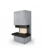 ROMOTOP CARA C 02 mastenec - designový akumulačný krb s výsuvnými dvierkami