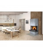 ROMOTOP CARA C 02 mastenec - designový akumulačný krb s výsuvnými dvierkami
