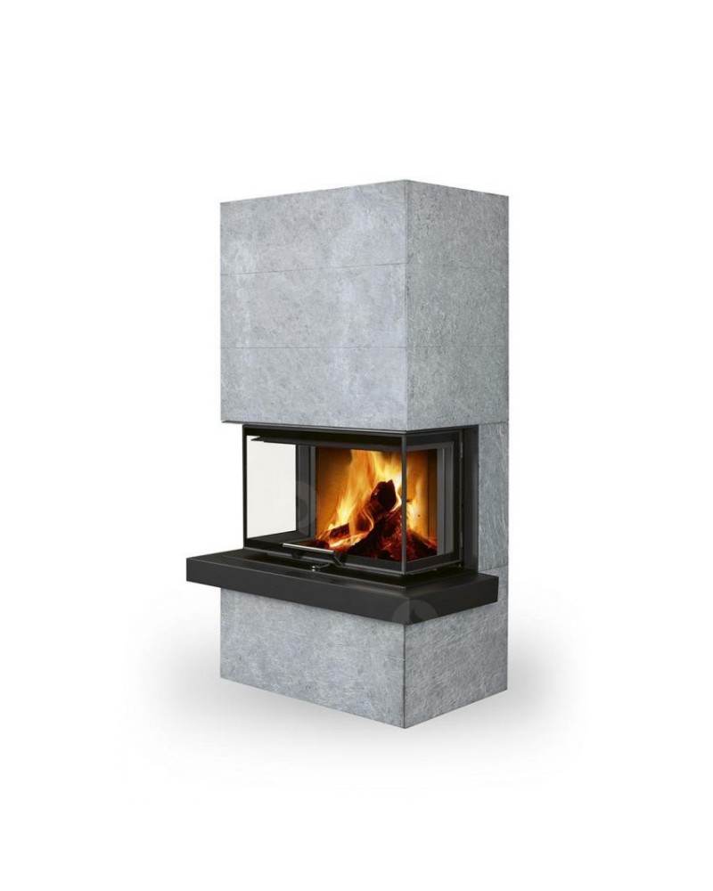 ROMOTOP CARA C 02 mastenec - designový akumulačný krb s výsuvnými dvierkami