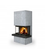 ROMOTOP CARA C 02 mastenec - designový akumulačný krb s výsuvnými dvierkami