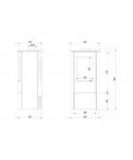 Kratki Koza AB S - plynové kachle na zemný plyn NG