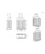 SPAĽOVACIA KOMORA IR2LF TOP01 čierna