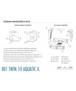 Bef Twin 10 Aquatic - BeF home Teplovodná kozubová vložka