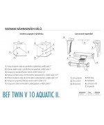 Bef Twin V 10 Aquatic II - BeF home Teplovodná kozubová vložka