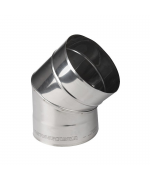 Koleno ø120/45° pevné, nerez