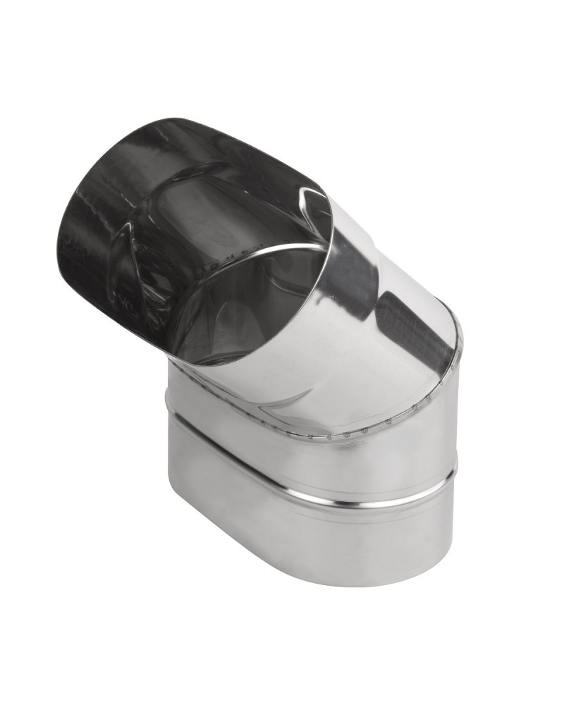 Koleno ovál 120/220 mm - 45° dlhý bok