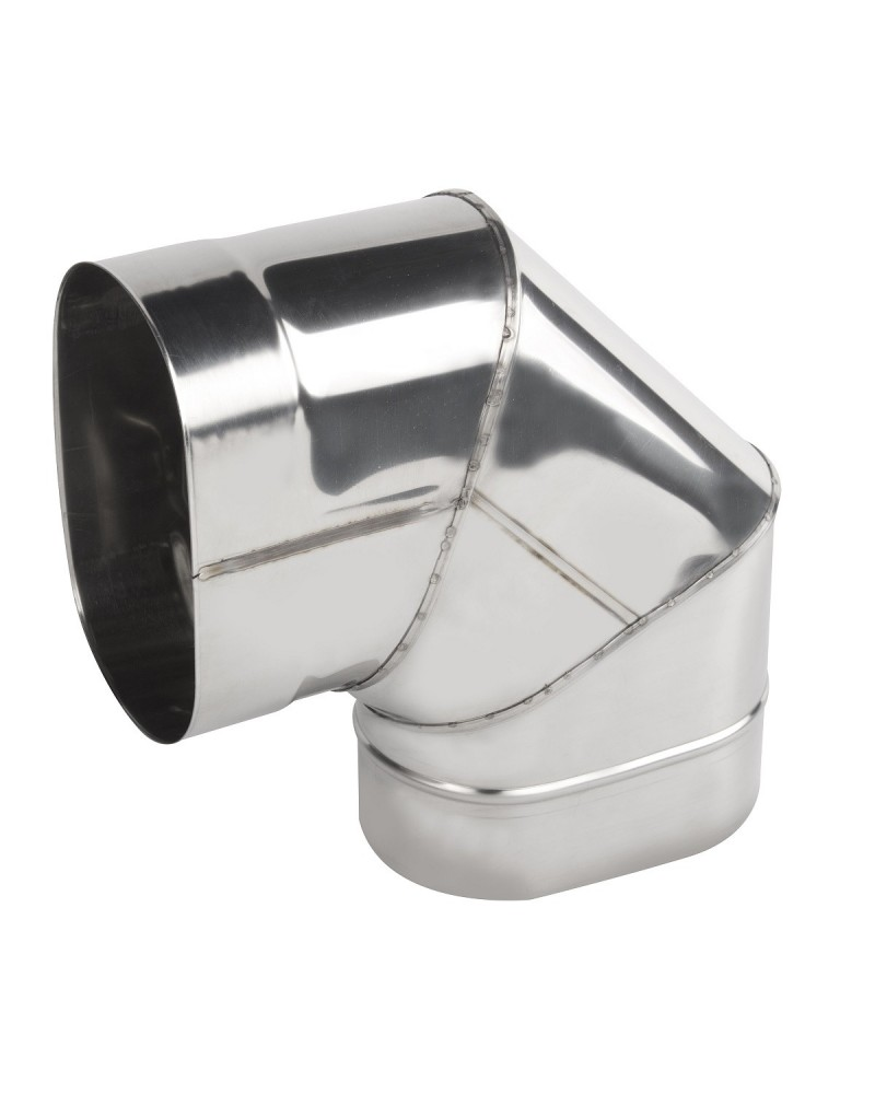 Koleno ovál 120/220 mm - 90° krátky bok