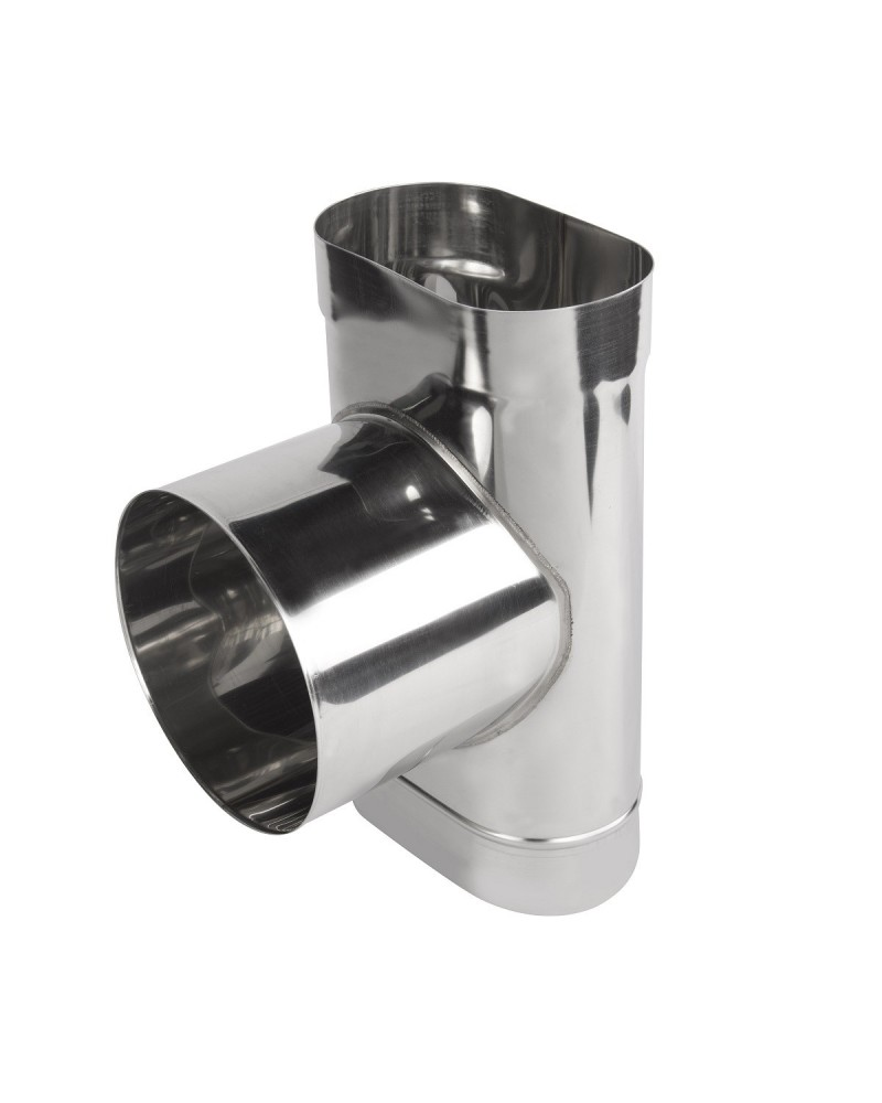 Sopúch ovál 140/250 mm - 87° nerez