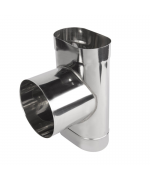 Sopúch ovál 140/250 mm - 87° nerez