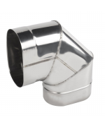 Koleno ovál 140/250 mm - 90° krátky bok