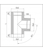 Sopúch ø200 mm nerez - 87°