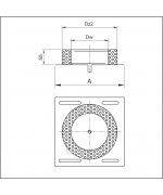 Kondenzačná ímka s podstavou ø130 mm nerez