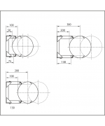 Prestaviteľná objímka ø130 mm nerez