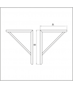 Konzola ø160 mm nerez
