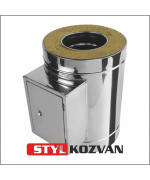 Dvierkový diel ø180 mm nerez s dvierkami 140x210