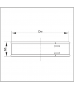 Spona ø200 mm nerez