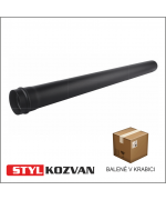 Rúra rovná ø80 mm oceľ - 1000 mm