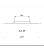 Komínová doska kratka ø160 mm nerez