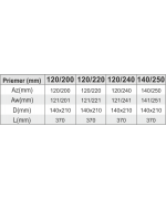 Dvierkový diel ovál 140/250 mm s dvierkami 140x210